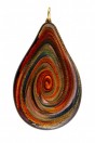 Spirale Grande multicolor feuille d'or avec cordon