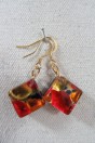 Boucles d'oreilles ARF rouges