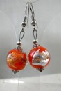 Boucles d'oreilles Klimt orange