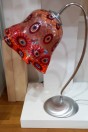 Lampe de table tons rouges