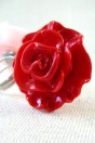 ringen Rose kleur rood