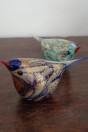 Mésange bleue et ivoire en verre de Murano