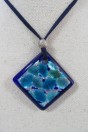 pendentif Losange bleues