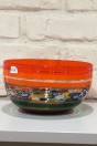 Coupe millefiori orange verre soufflé