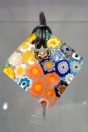 Pendentif Rombo millefiori multicolor en verre de Murano