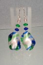 Boucles Lollipop vertes et bleues