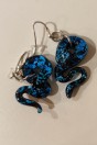 BOUCLES SERPENT BLEUES