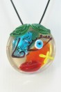 Pendentif Picasso en verre de Murano