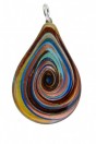 Spirale multicolor feuille d'argent avec cordon