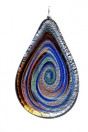 Spirale Grande multicolor feuille d'argent avec cordon